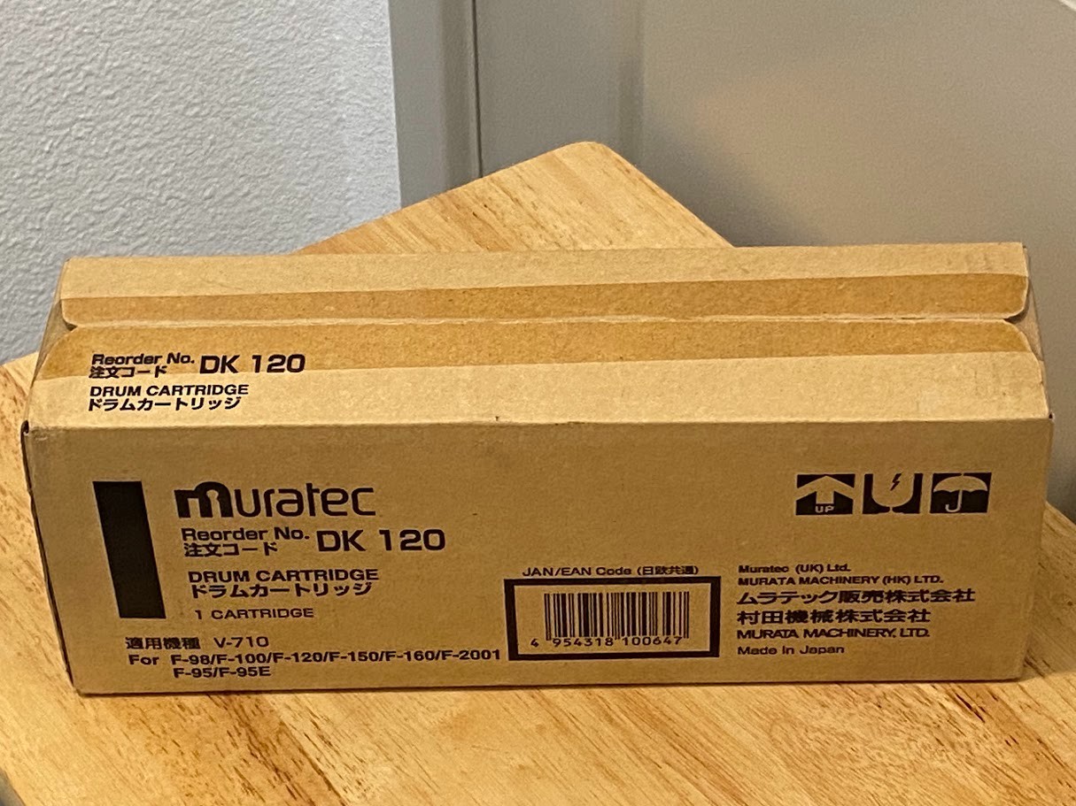 MURATEC DK 120 DRUM CARTRIDGE F-98 F-100 F-120 F-150 F-160 GENUINE SEALED NEW