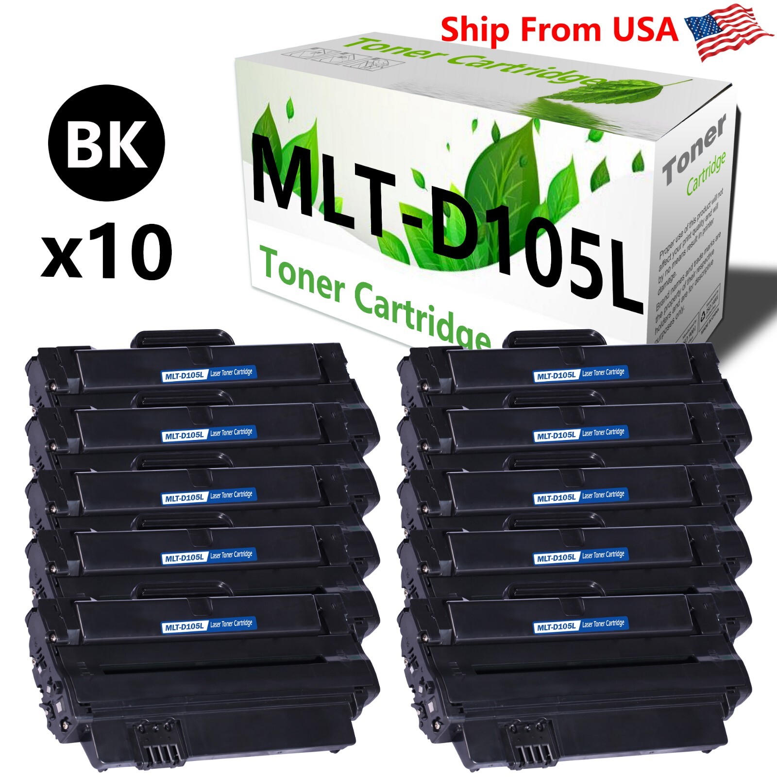 10PK 105L D105L Toner Cartridge Used For ML-2525 SCX-4623FW ML-1910 Printer