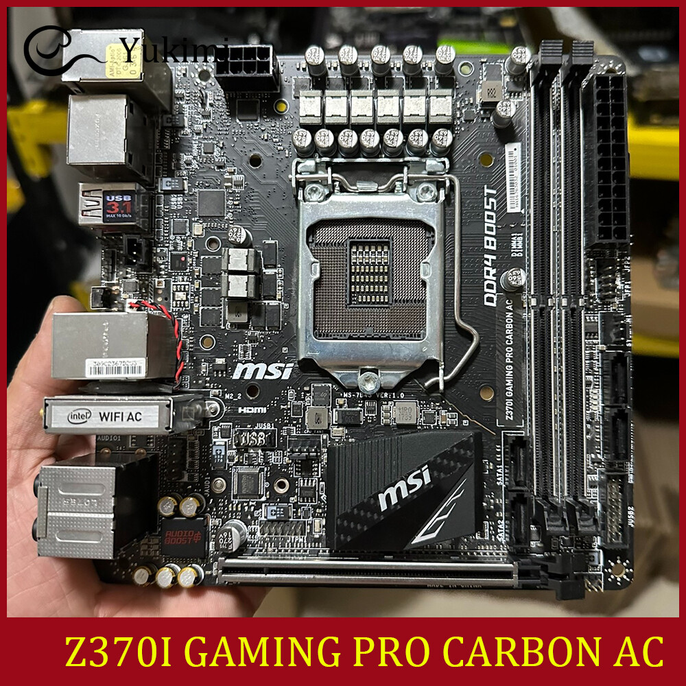 FOR MSI Z370I GAMING PRO CARBON AC DDR4*2 LGA1151 32GB Mini-ITX Ｍotherboard Test