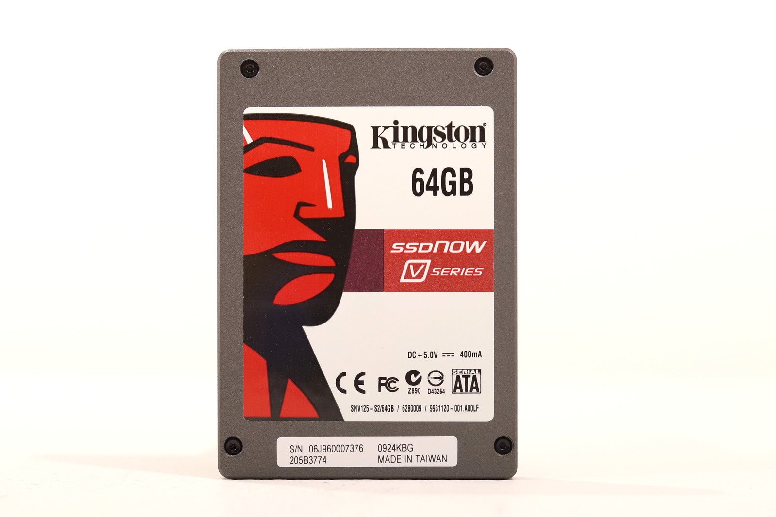 Kingston SSDNow V-Series 64GB 2.5" 3Gb/s MLC SATA II SSD P/N: SNV125-S2/64GB