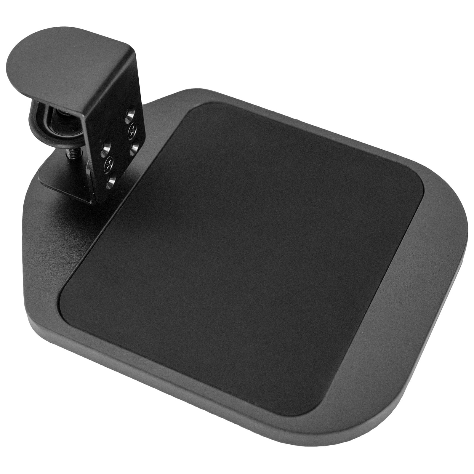 VIVO Black Clamp-on Mouse Pad Holder Platform, MOUNT-MS01B | Wooden Adjustabl...