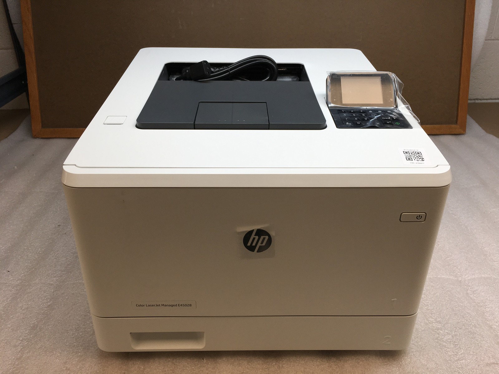HP Color LaserJet Managed E45028dn Duplex Printer ONLY 3 pages TESTED