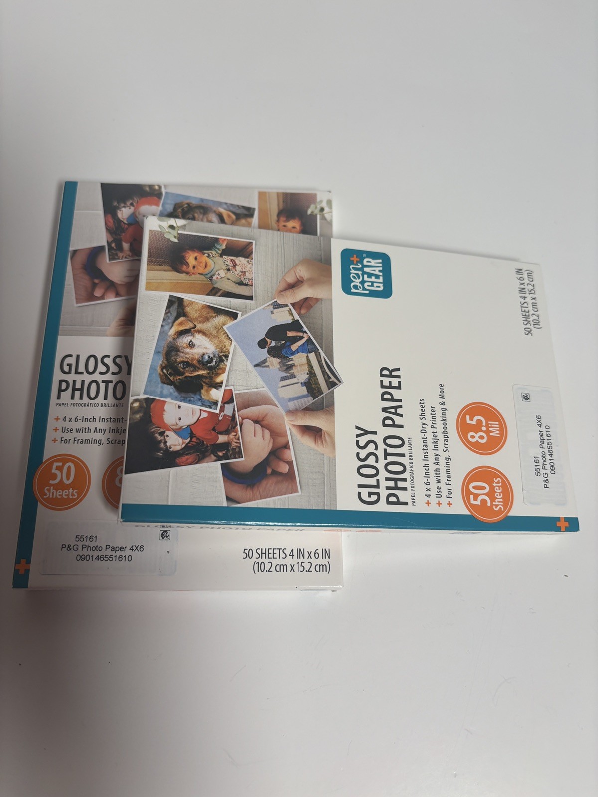 2 Pack  Pen+Gear Glossy Photo Paper 8.5x11in 50 Sheets 8.5 Mil Inkjet White . 