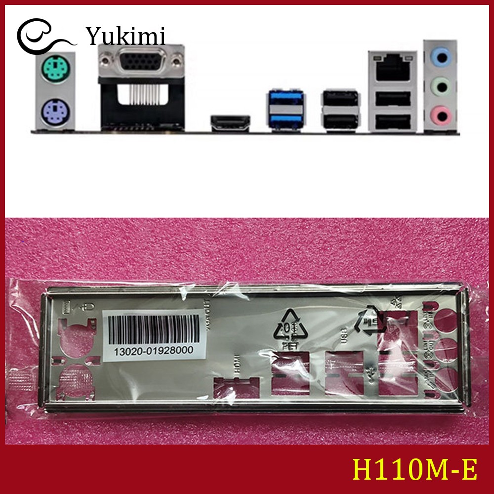 NEW FOR ASUS H110M-E、H110M-E D3 Ｍotherboard I/O Shield Backplate