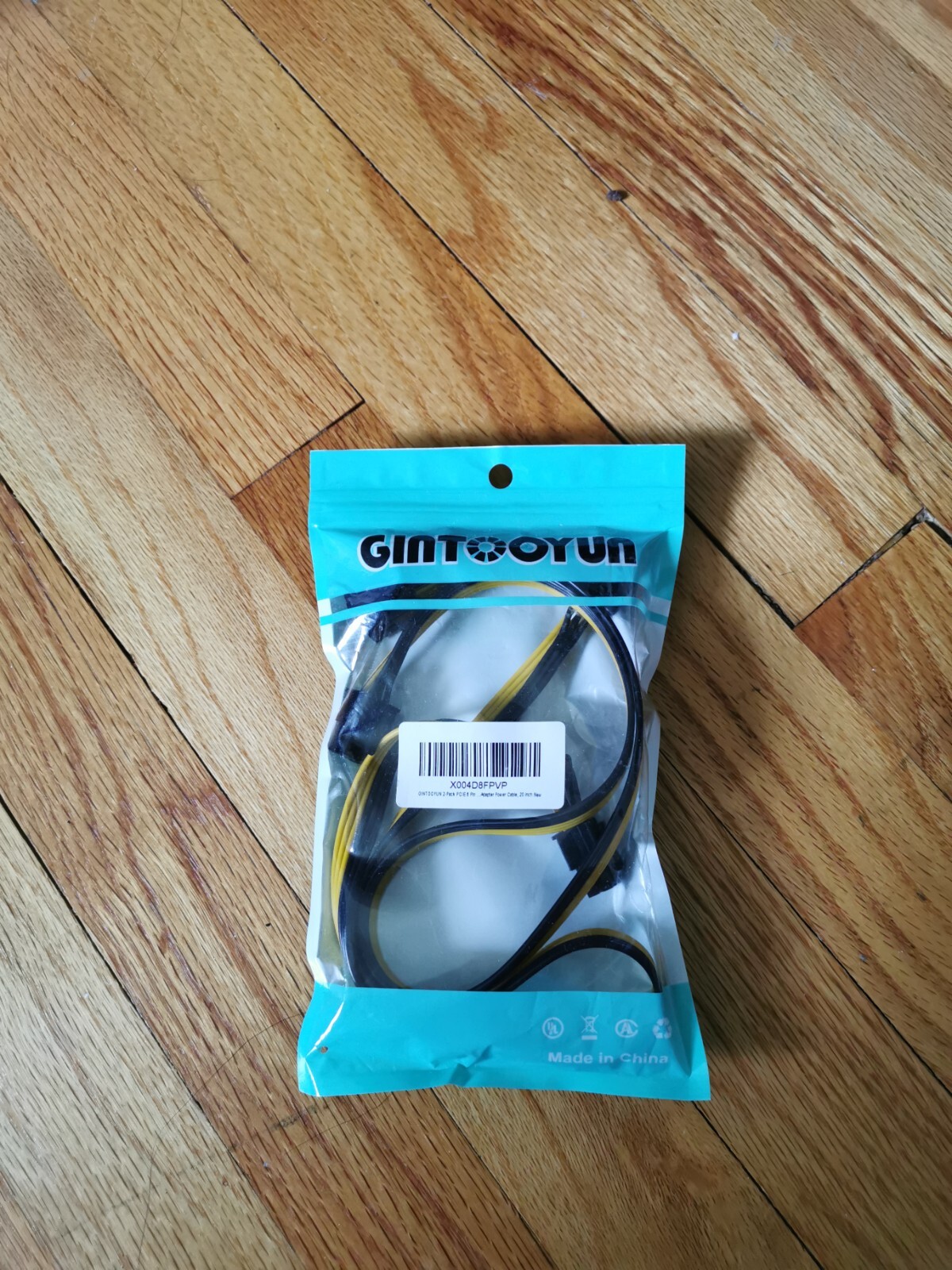GINTOOYUN 2-Pack PCIE 6 Pin Male to 8 Pin (6+2) Male GPU Power Cable 