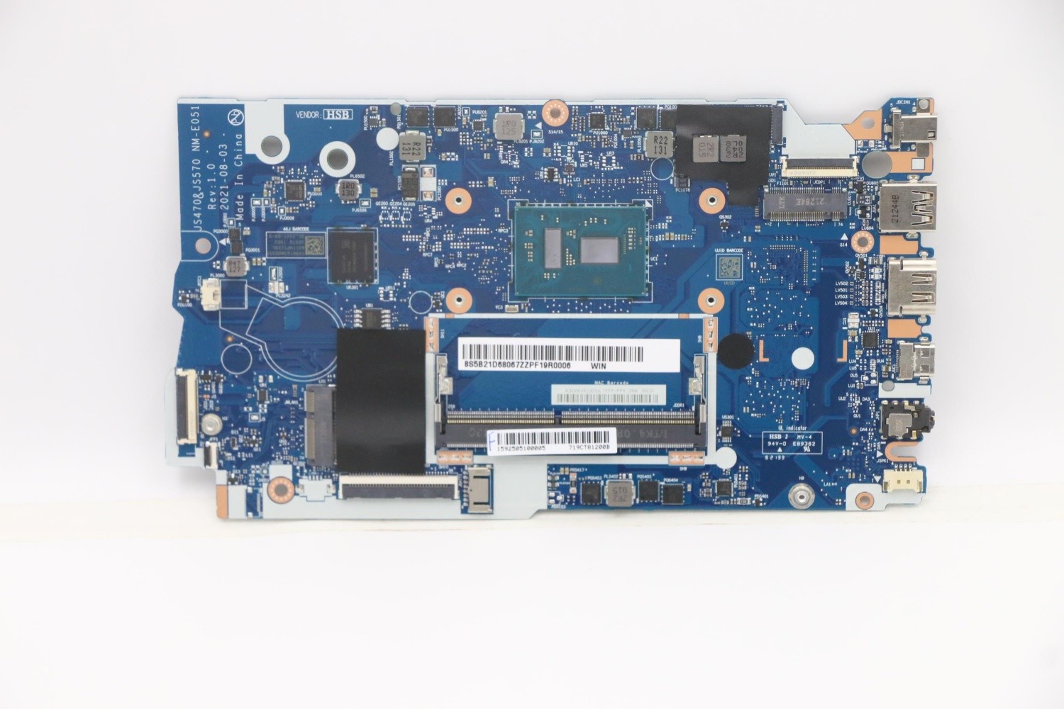 Genuine 5B21D68067 Lenovo Thinkpad Motherboard Intel N4500 1-15IJL7 