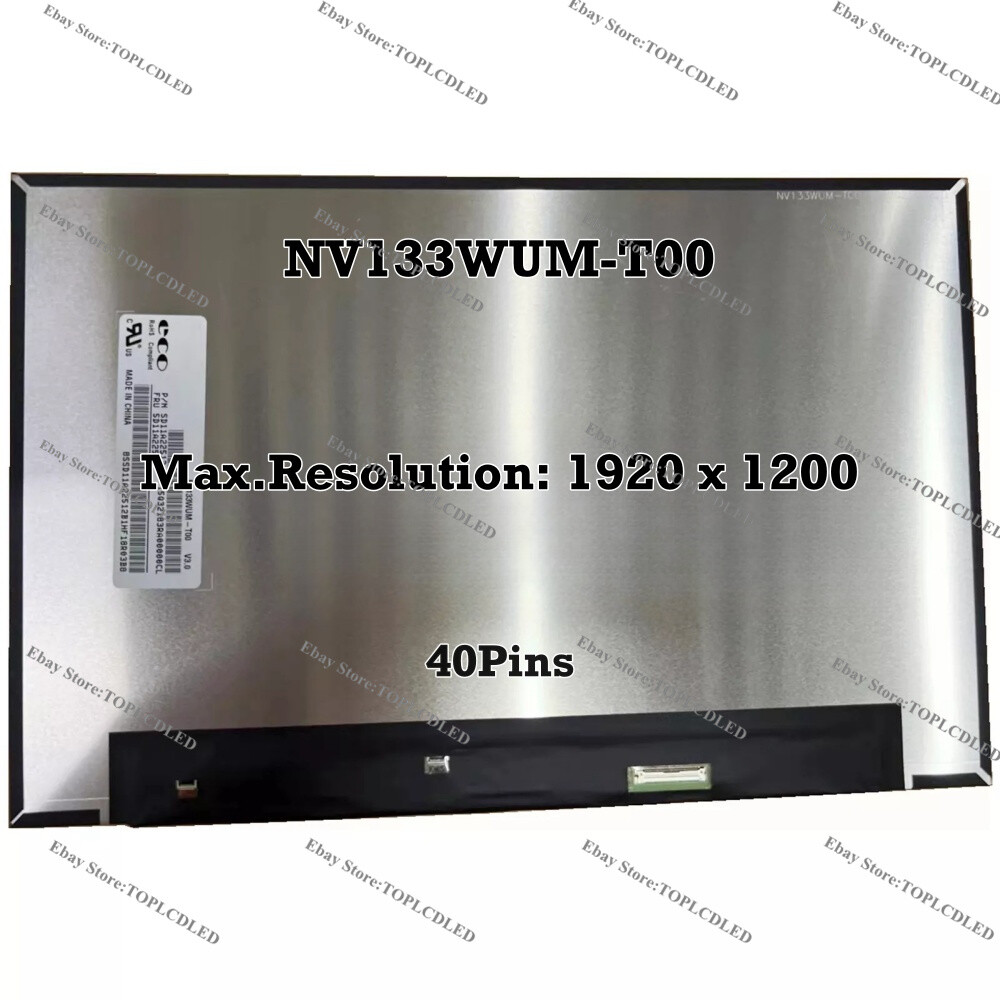 NV133WUM-T00 V3.0 Matrix LCD Screen 1920x1200 Touch Laptop Panel Digitizer