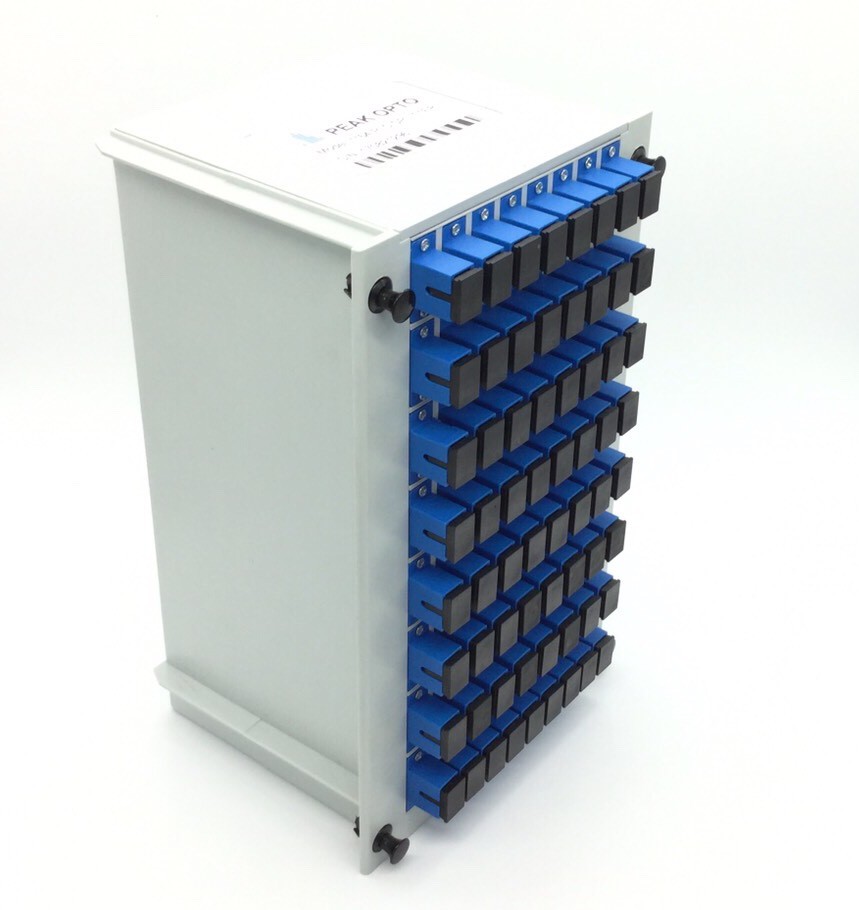Lot of 5 1X64 Blade type PLC  carrier-class fiber optic splitter SC-UPC