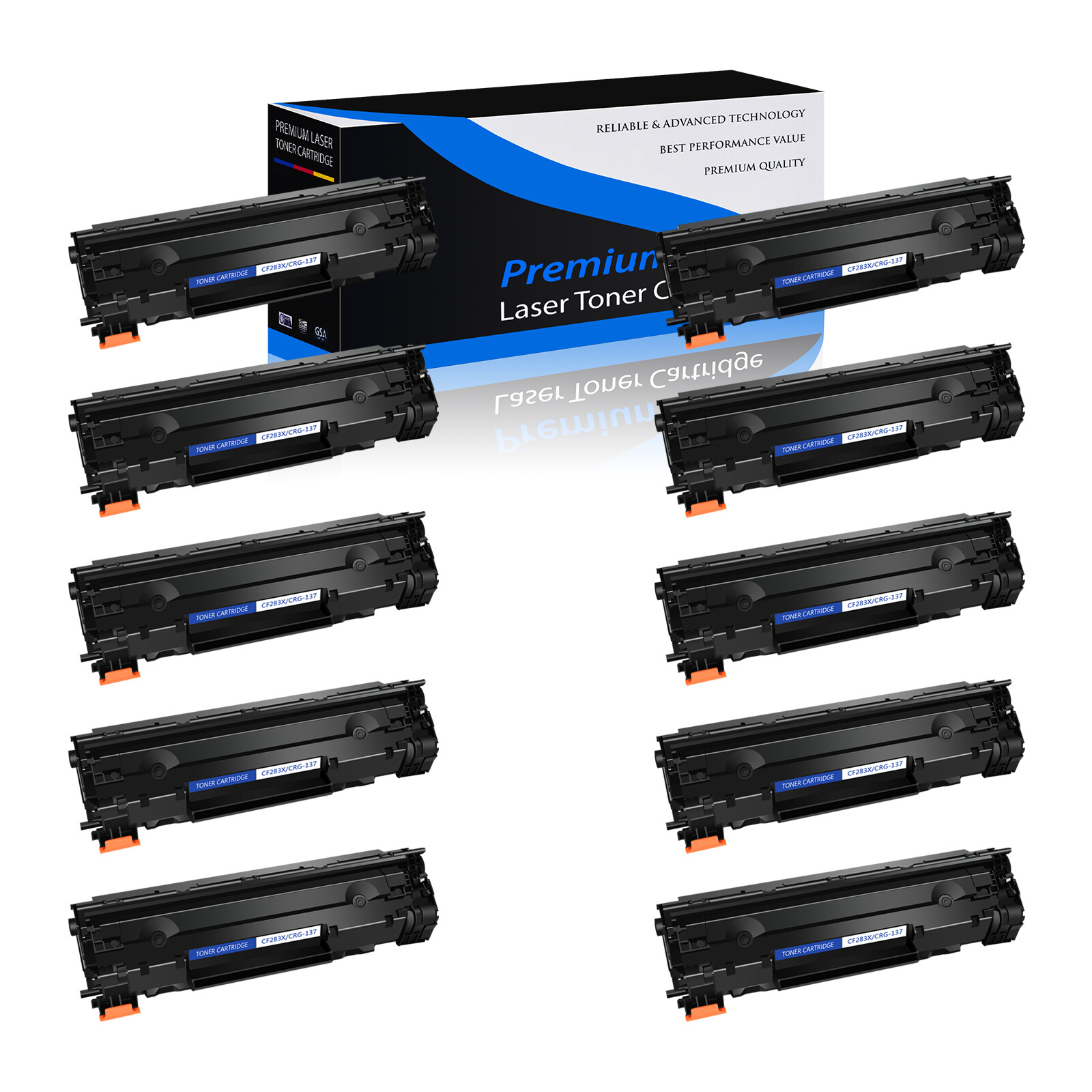 10PK CRG137 Toner Cartridge for Canon 137 ImageClass MF227dw MF212w MF232w