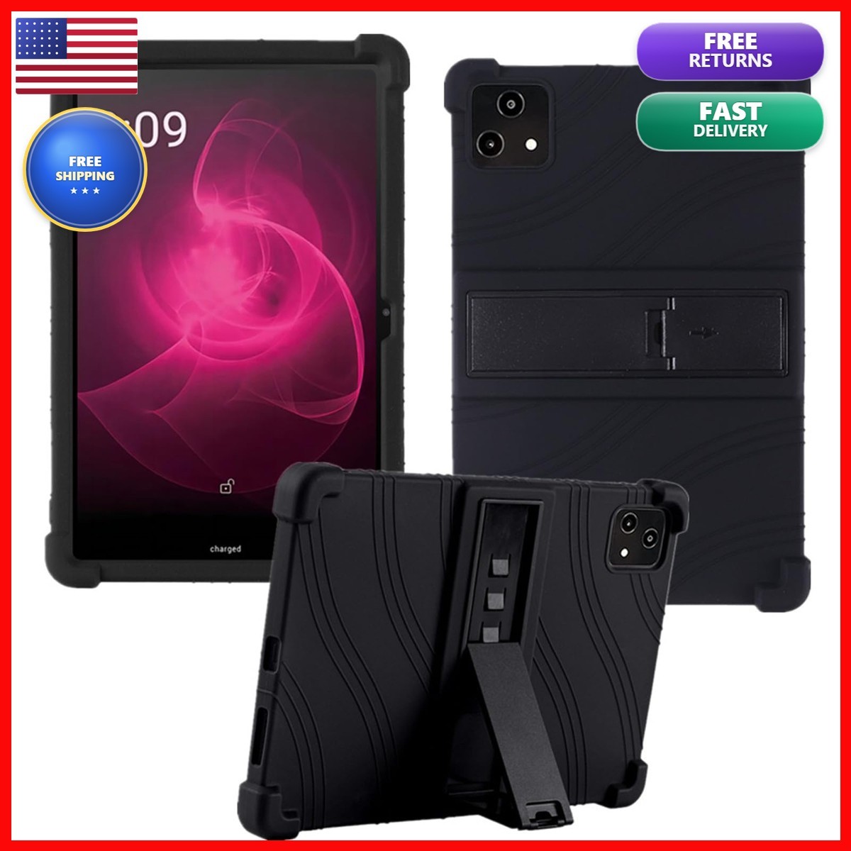 HminSen Case for T-Mobile Revvl Tab 5G 2023 10.36 Inch - Black