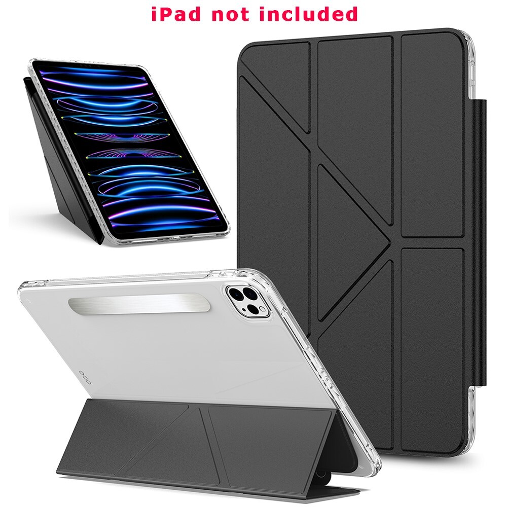 New Magnetic Skin-Feeling Fabric Foldable Leather Case f Apple iPad Pro 13" 2024