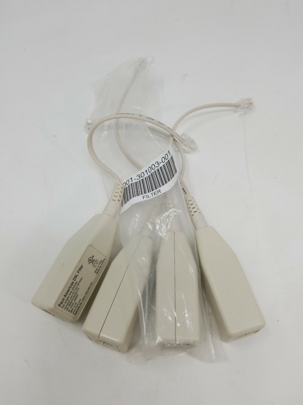 Pace Americas Lot of 4 DSL Filter Spliter DSL/Phone Cable Model LFT4-1-GB (s