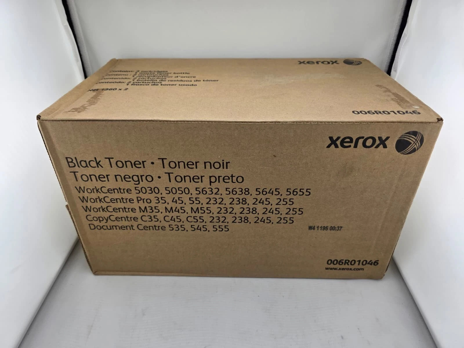 Xerox 006R01046 R1 Black Toner 2 Cartridges & Waste Container WorkCentre 5632