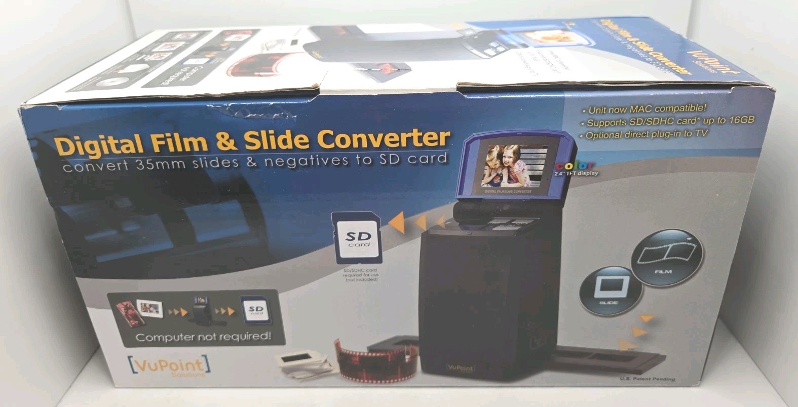 VuPoint Digital Film & Slide Converter / Scanner 35mm Slides & Negatives to SD