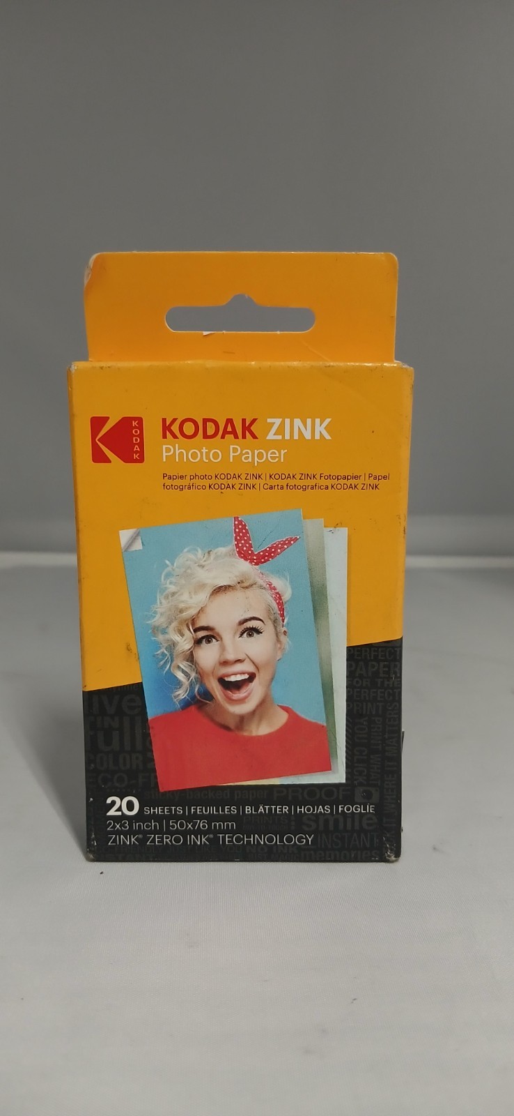 Kodak Premium Zink Photo Paper 2 x 3" 20 Sheets Sticky-Backed Photo Paper