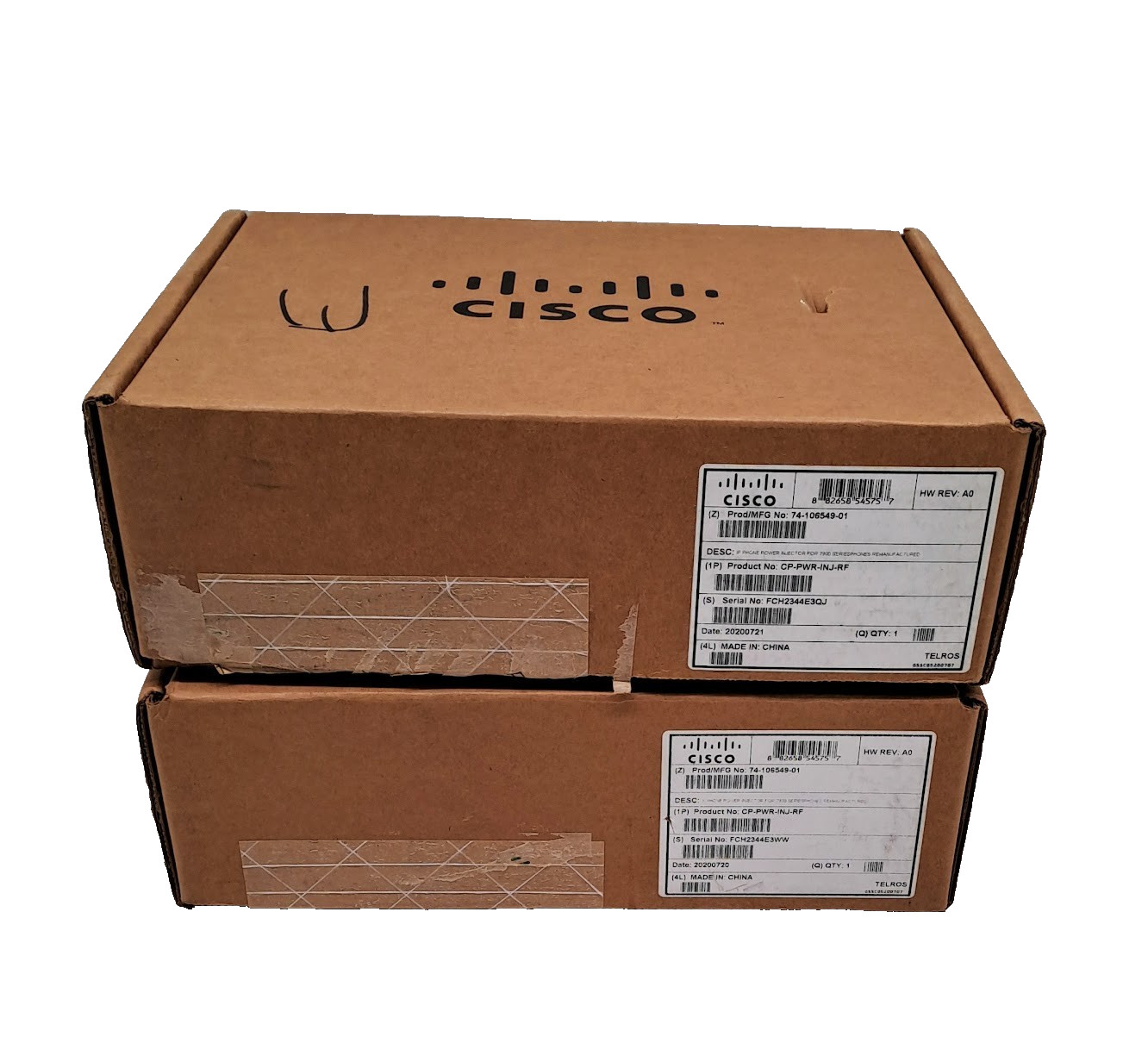 Lot of 2 Cisco CP-PWR-INJ Unified IP Phone Power Injector For 7900