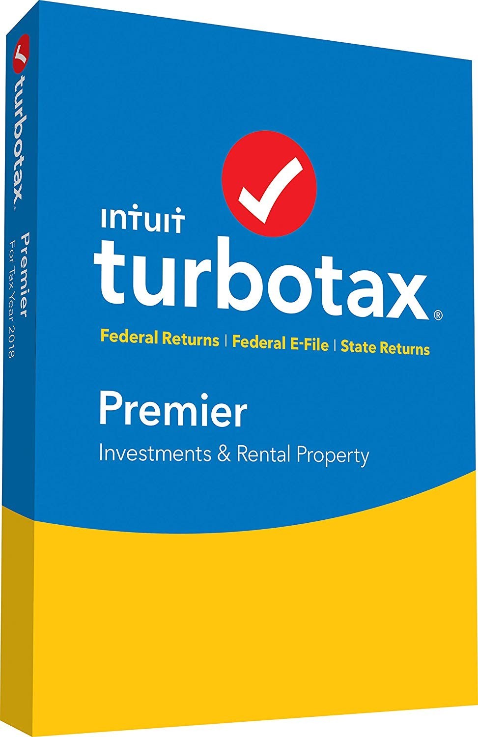 TurboTax Premier 2018 Investments & Rental Win/Mac CD + Full Updates | #1 Expert