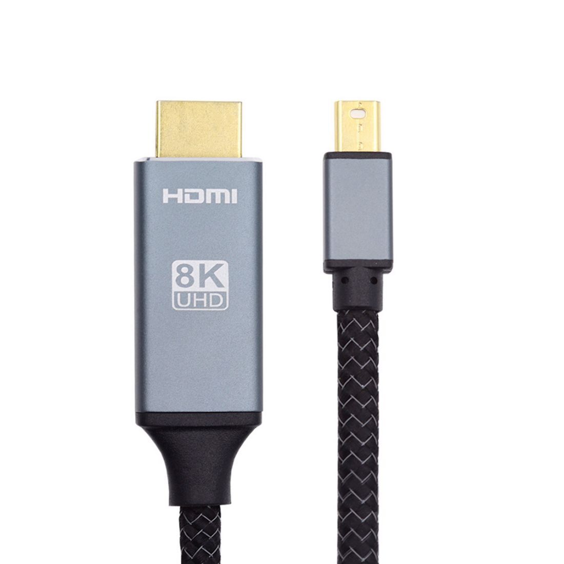 Cablecy Mini DisplayPort 1.4 Source to HDMI 2.0 Display 8K 60hz 4K Monitor Cable
