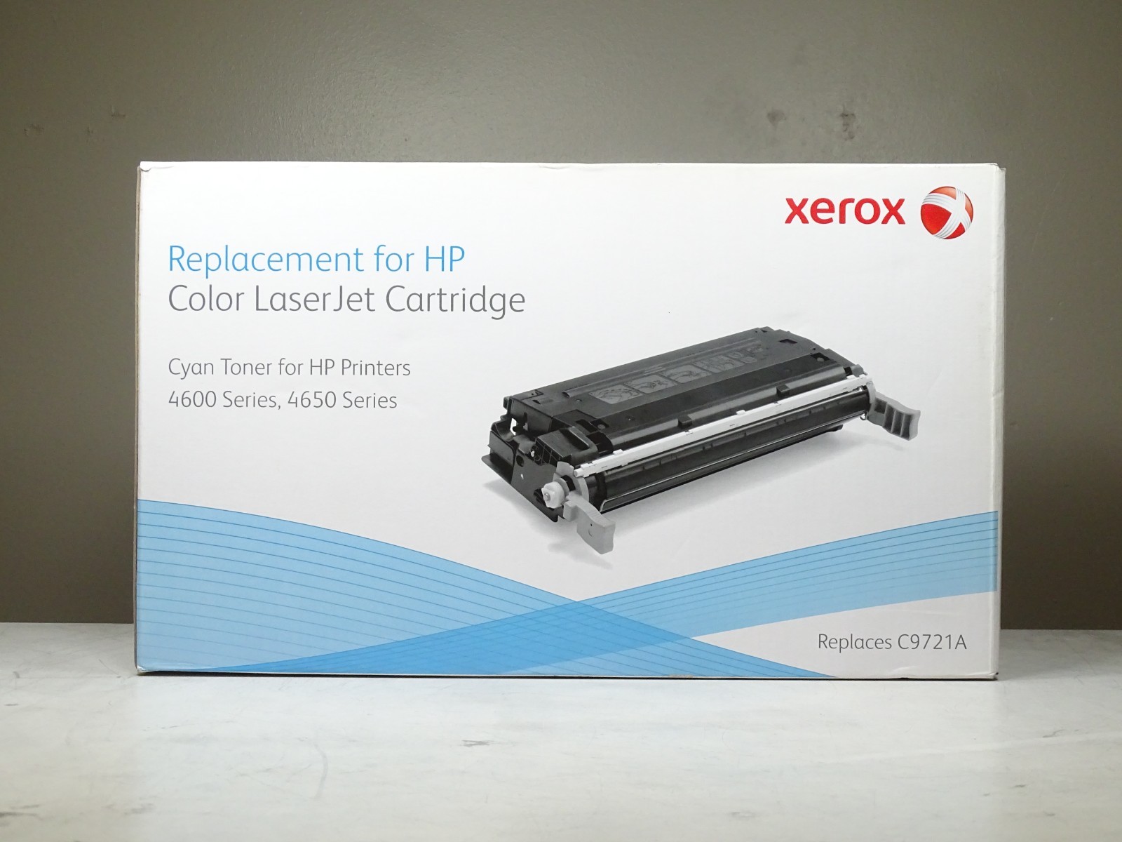 Genuine Xerox (6R942) Replacement for HP C9721A CYAN Toner Cartridge-NEW