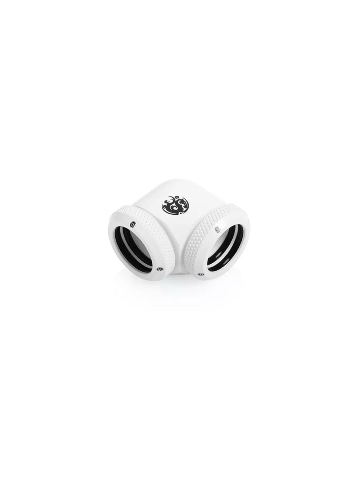 Bitspower Deluxe White Enhance 90-Degree Dual Multi-Link Adapter OD 12MM Lot 7