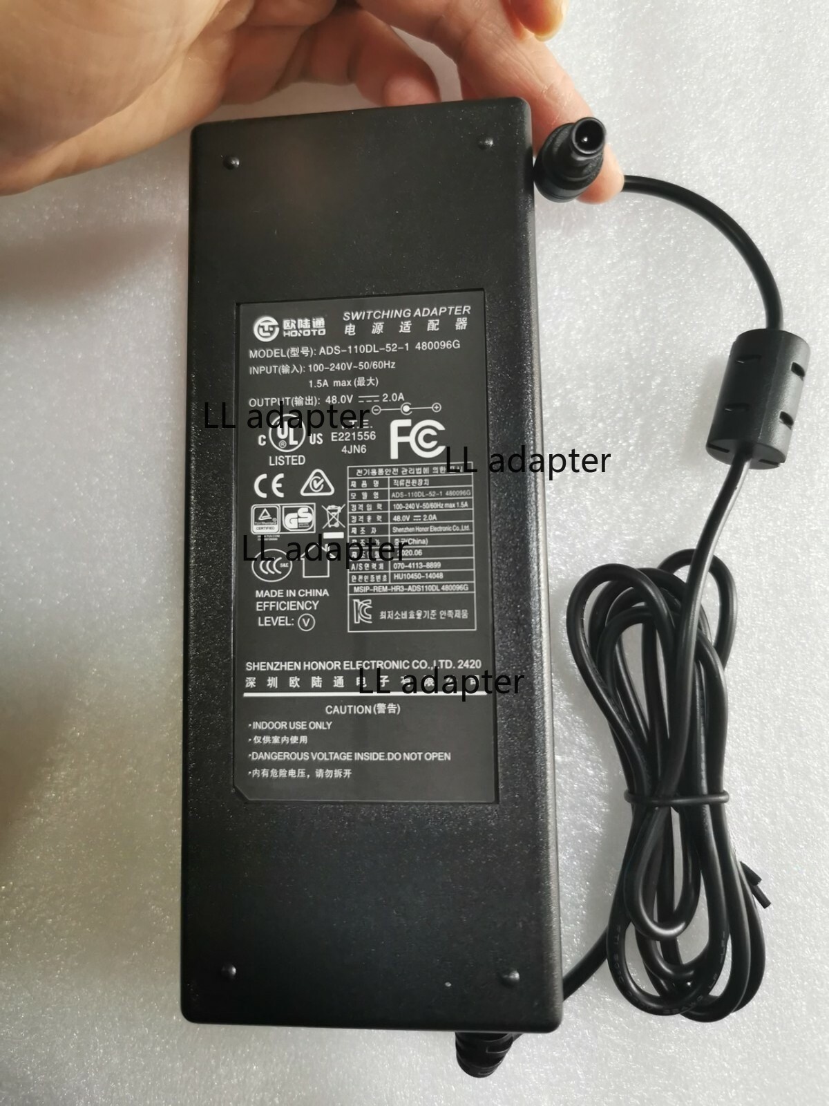 New Original Hoioto 48V Adapter&Cord for Reolink RLC-410 5MP IP Security Cameras