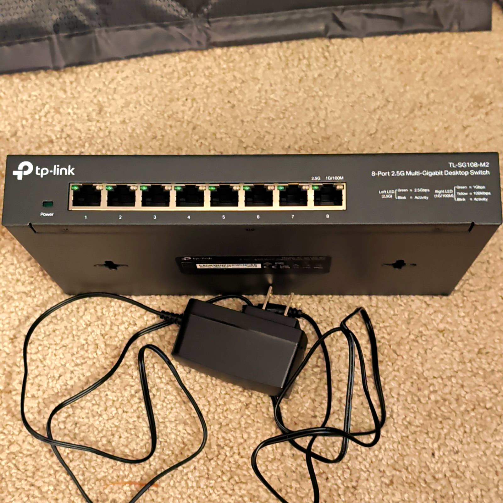TP-LINK TL-SG108-M2 8-Port 2.5G Unmanaged Layer 2 Desktop RJ-45 Switch