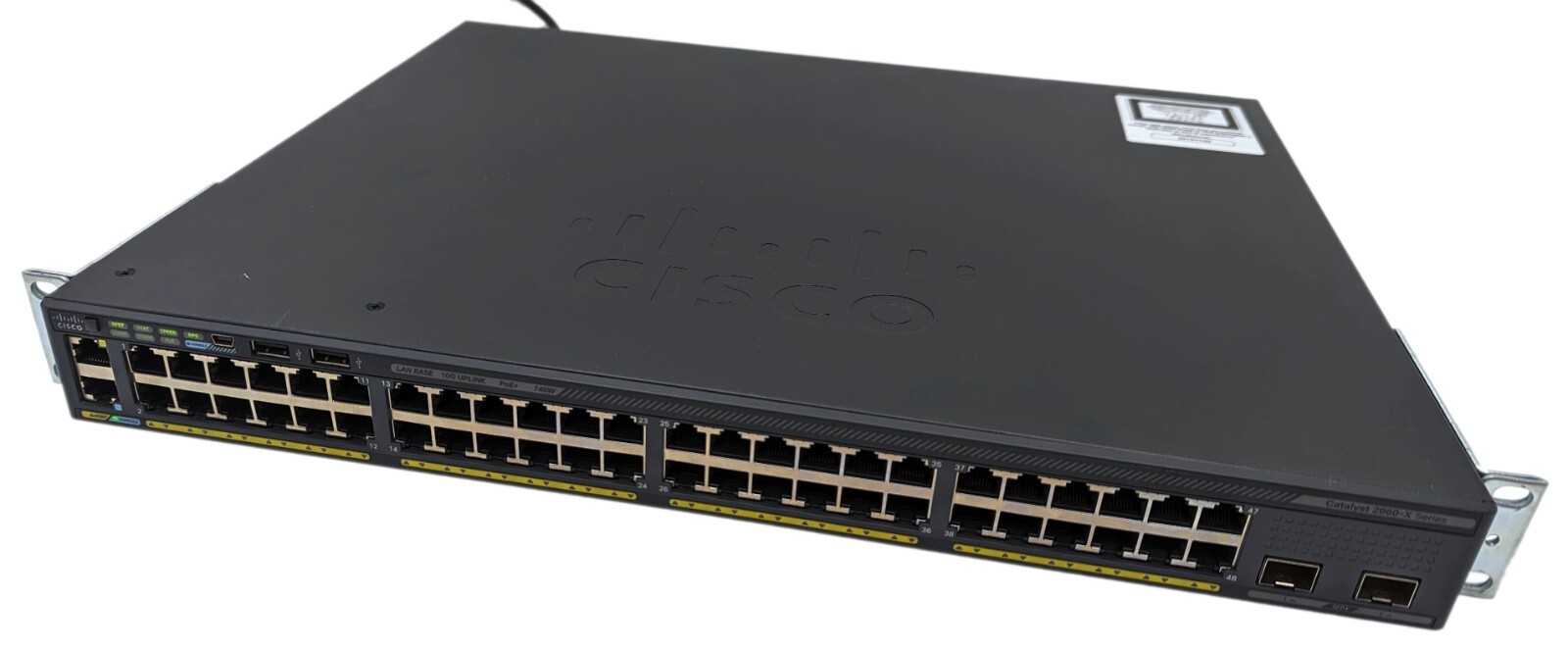Cisco Catalyst WS-2960X-48FPD-L 48-Port PoE+ 2x 10G SFP+ Switch w/ C2960X-STACK