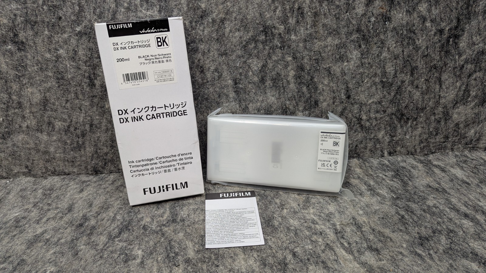Fujifilm 16393019 DX Vividia Black Ink Cartridge for Printer EXP: 2026/09/26