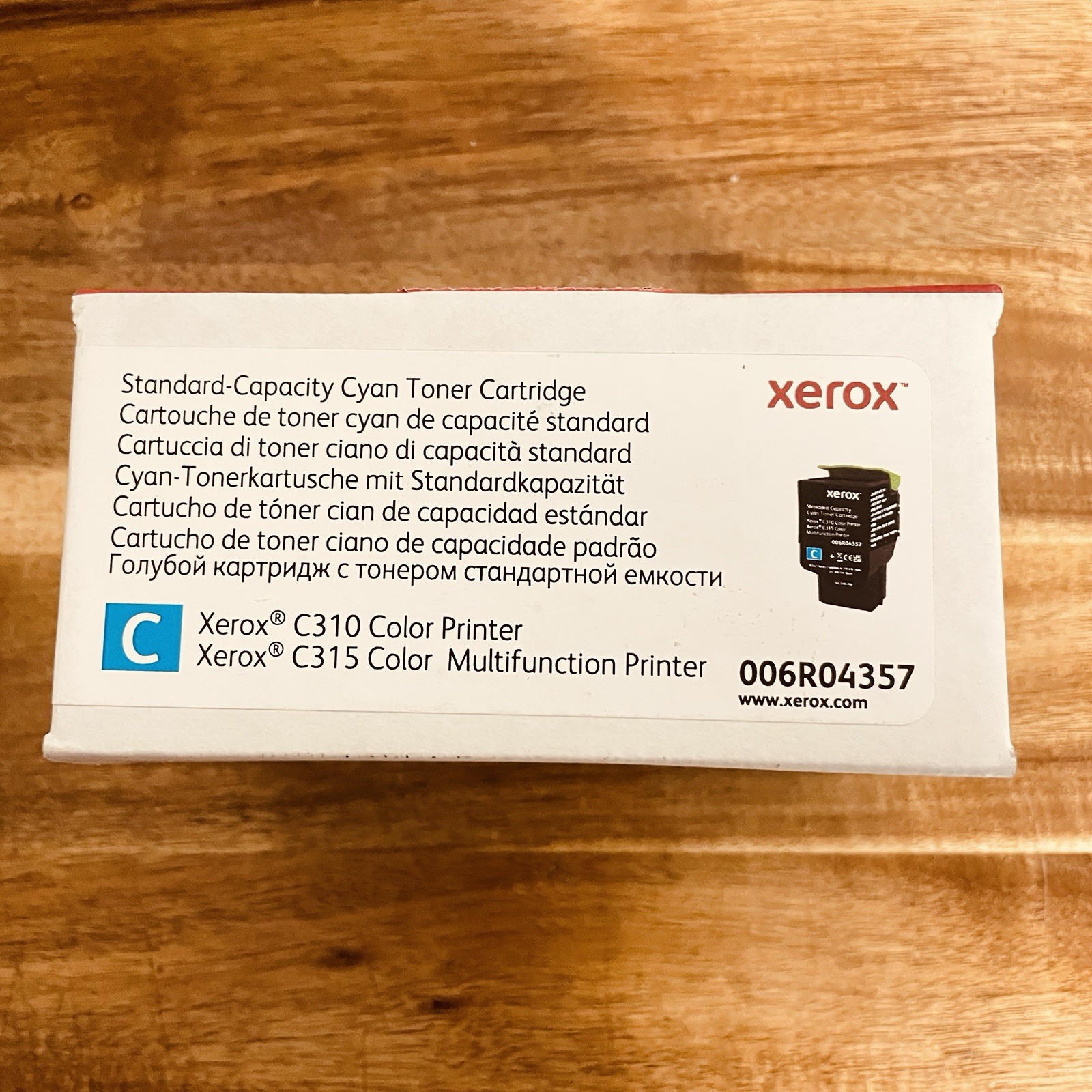 Xerox Standard Yield Toner Cartridge Cyan - 006R04357 Sealed