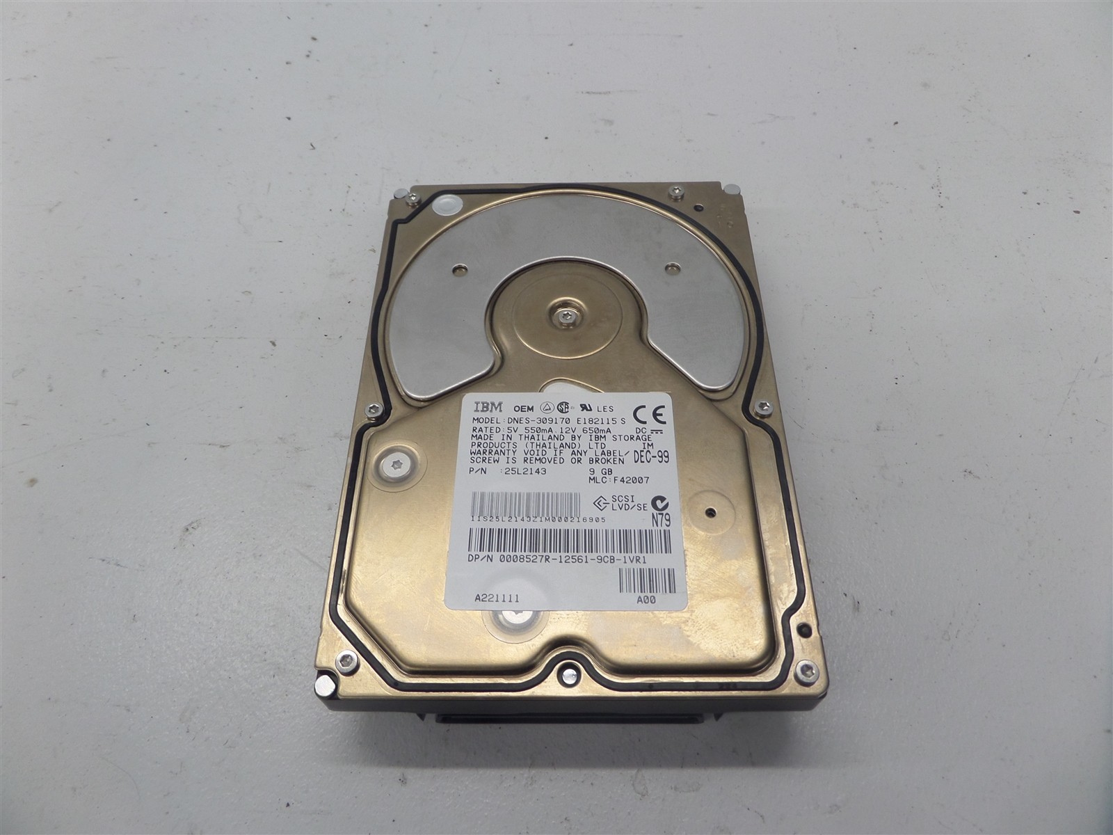 IBM Hard Drive DNES-309170 9GB SCSI Hard Drive 25L2143