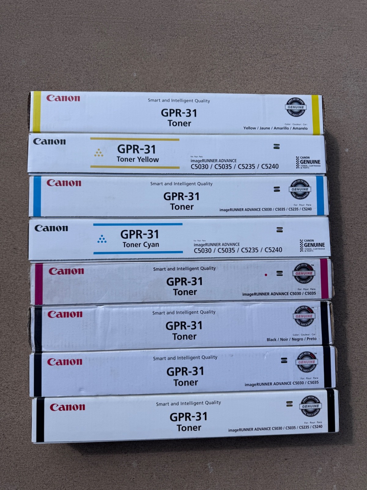 New Sealed Canon GPR-31 CYAN Toner Cartridge - Free FedEx 2-Day