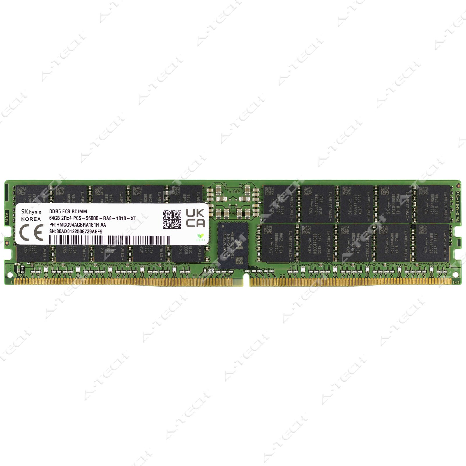 Hynix 64GB DDR5-5600 PC5-44800 2Rx4 EC8 RDIMM Server Memory RAM HMCG94AGBRA181N