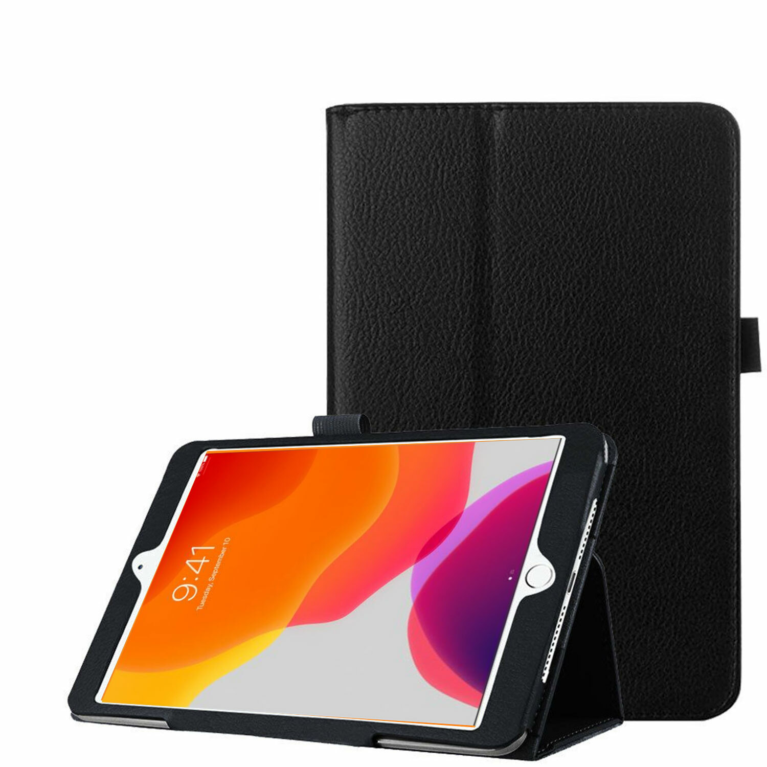 For iPad 9th Gen 10.2" 2021 PU Leather Smart Case Stand Cover with Pencil Holder