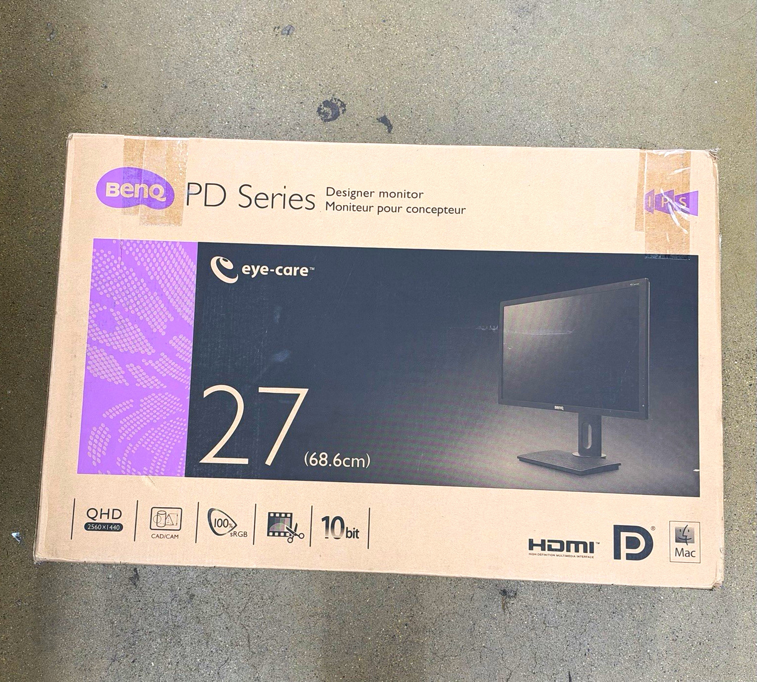 BenQ PD2700Q 27in QHD 2560x1440 LCD 60Hz HDMI/DP/Mini DP Speakers