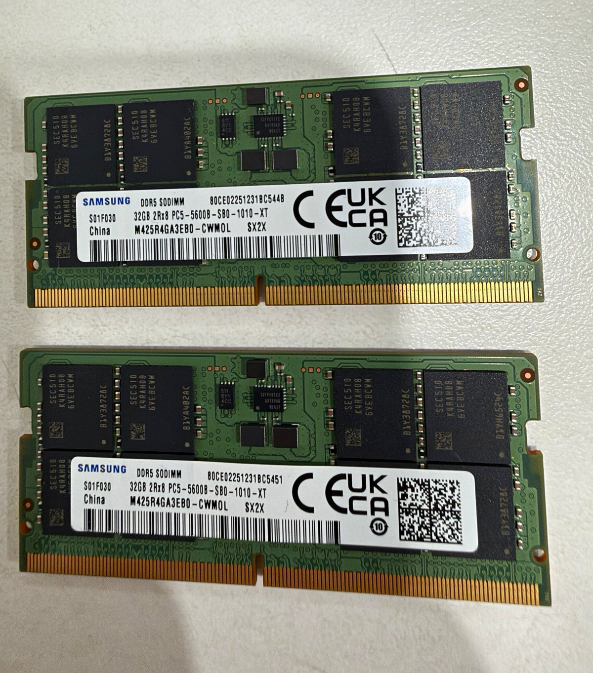 Samsung 64GB (2x32GB) DDR5 5600 PC5-5600B SO-DIMM RAM