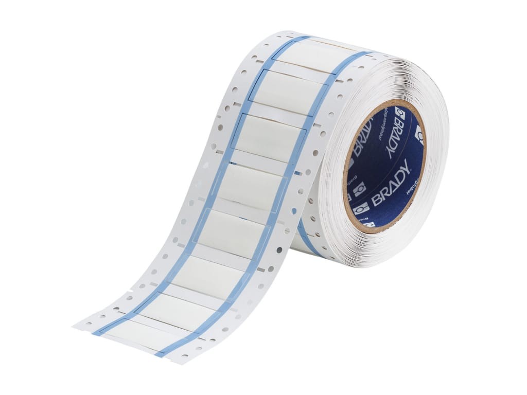 Brady 3PS-500-2-WT - PermaSleeve Heat Shrink Wire & Cable Labels for 3' Core