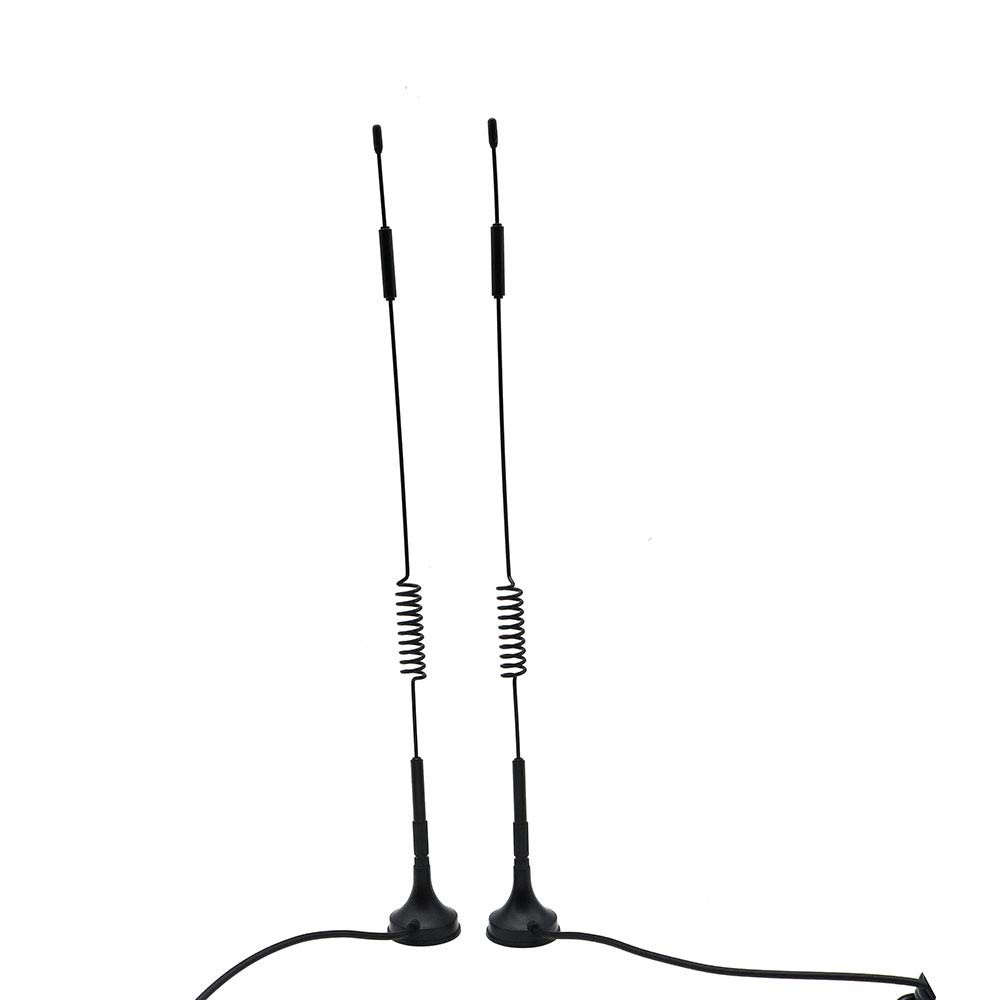 2pcs 433MHz Unity Gain Omni, 12 inch Antenna with Magnetic Base and SMA Connector