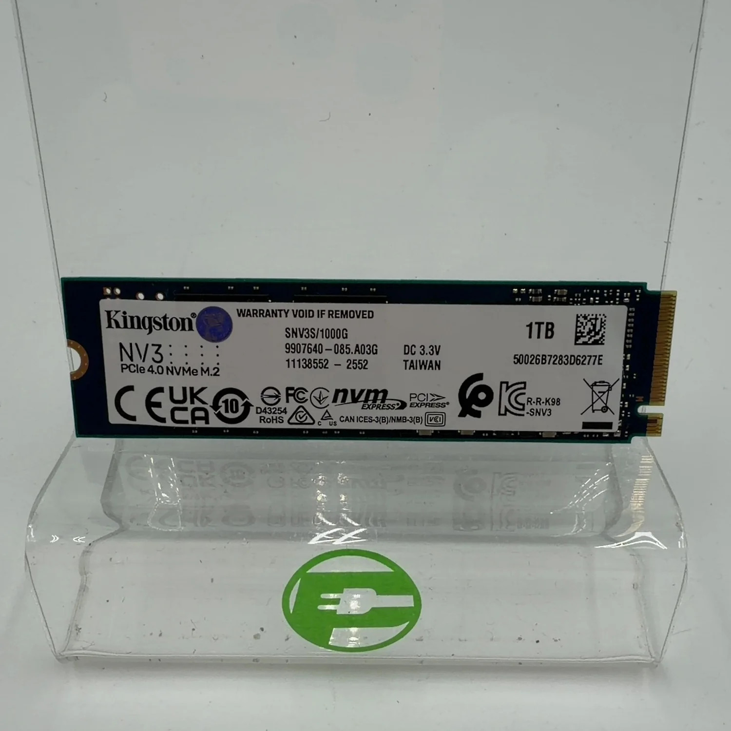 Kingston 2280mm NV3 1TB M.2 NVMe Gen 4.0 x 4 SSD SNV3S