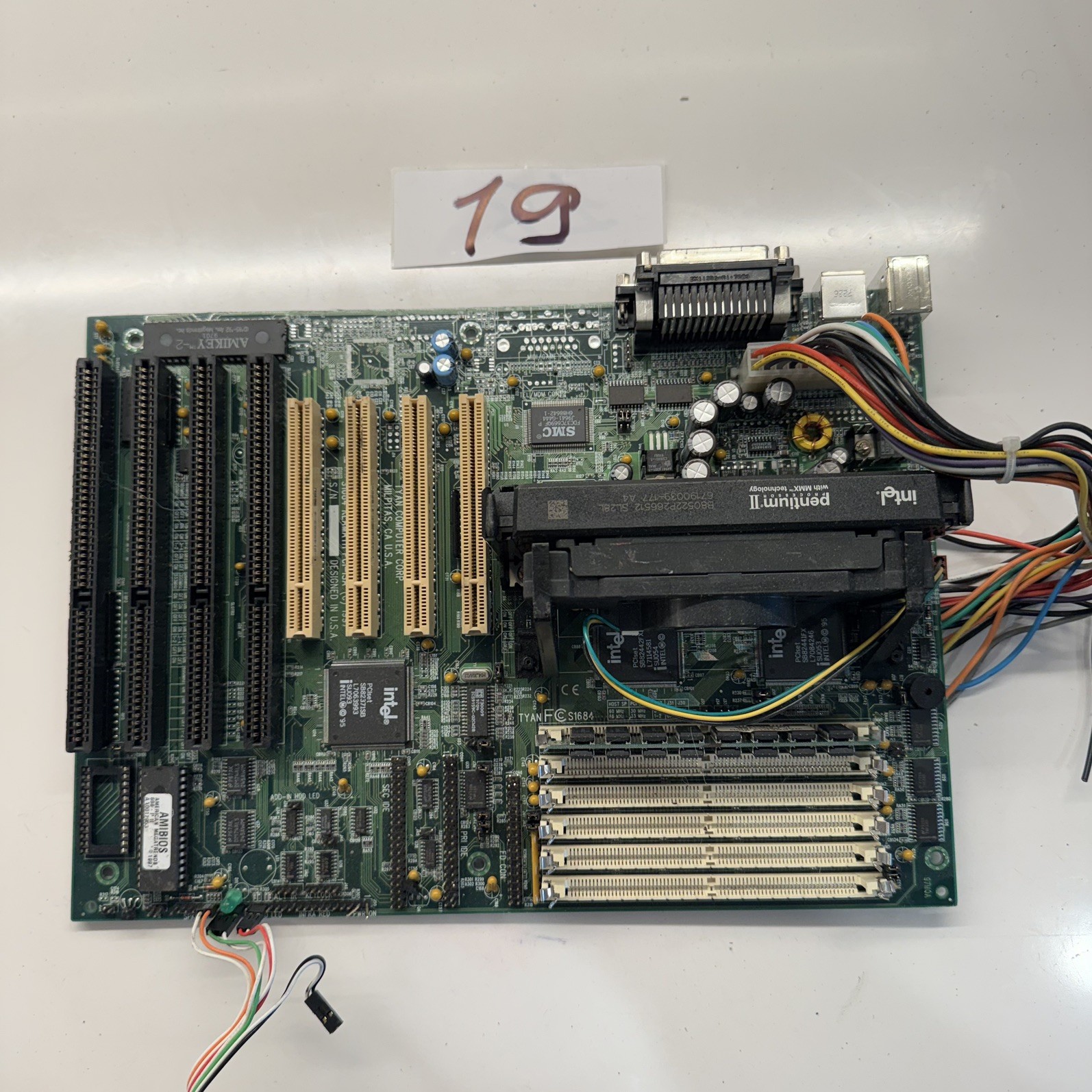 Intel Mainboar Pentium II 2 Slot CPU SL2WZ PII 350MHz Yamaha XG sound
