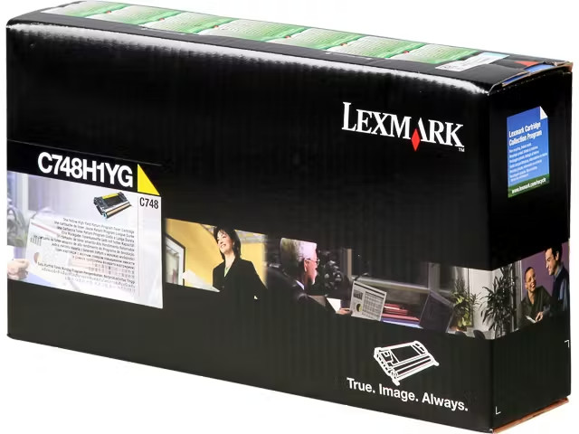 Original Lexmark C748H1YG Yellow Toner. New Sealed Box, We Ship Fast