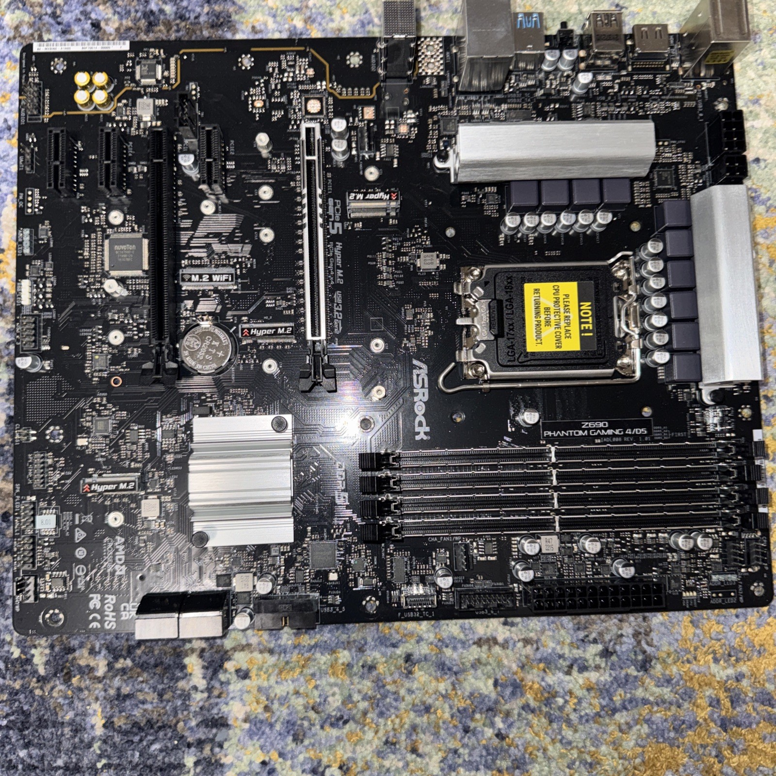 ASRock Z690 Phantom Gaming 4 Intel DDR5 ATX Motherboard LGA1700 and Wifi Card