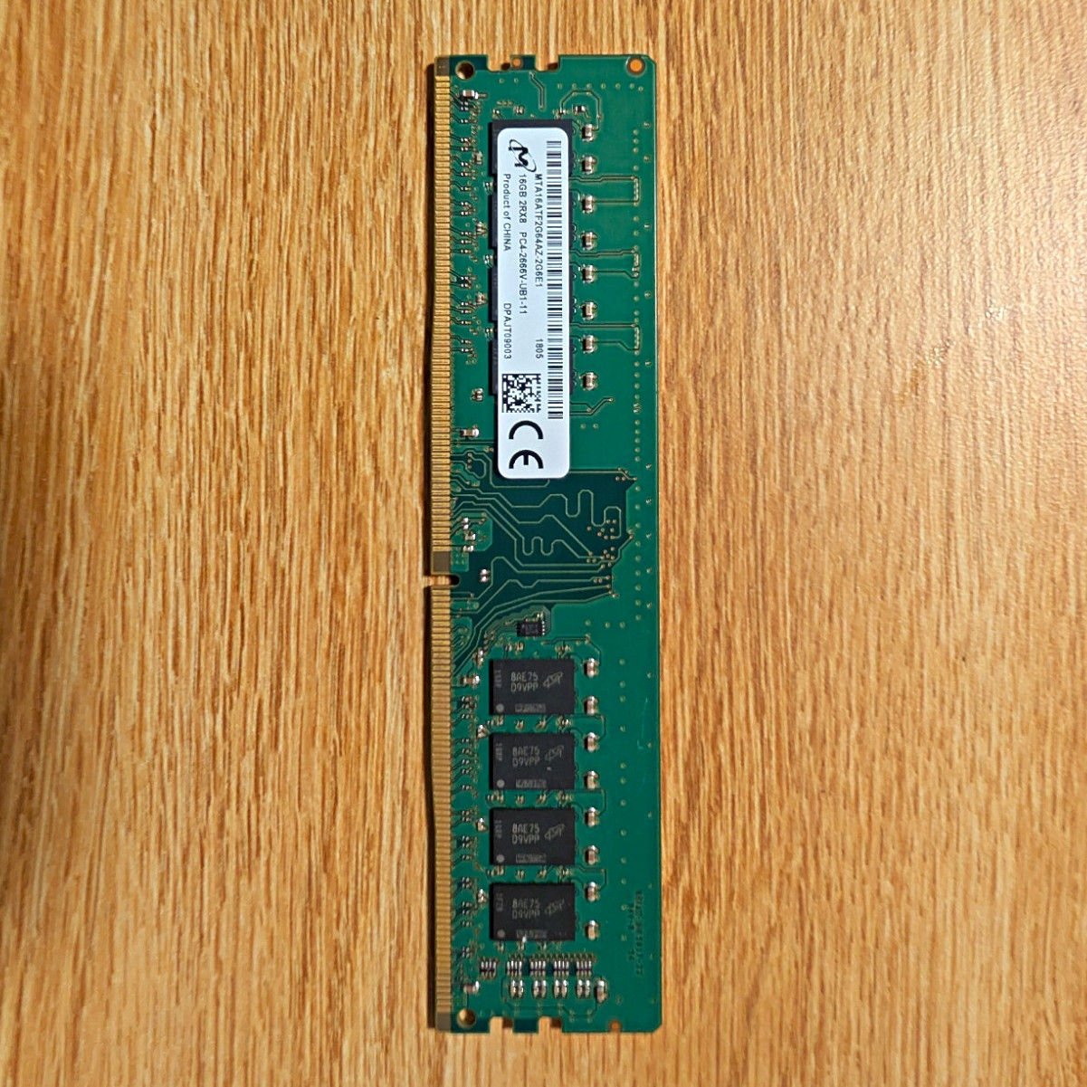 Micron 16GB DDR4 RAM 2666MHZ 1x16GB