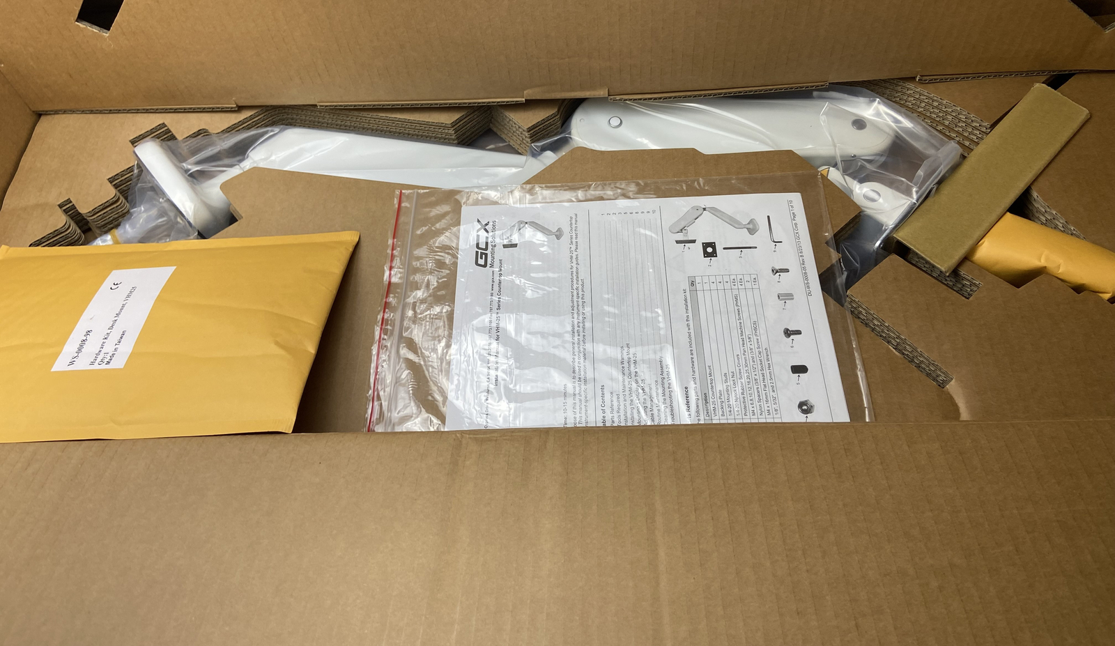 GENUINE OPEN BOX GCX WS-0008-06 VHM-25 Folding KB - Counter Top Channel Mount
