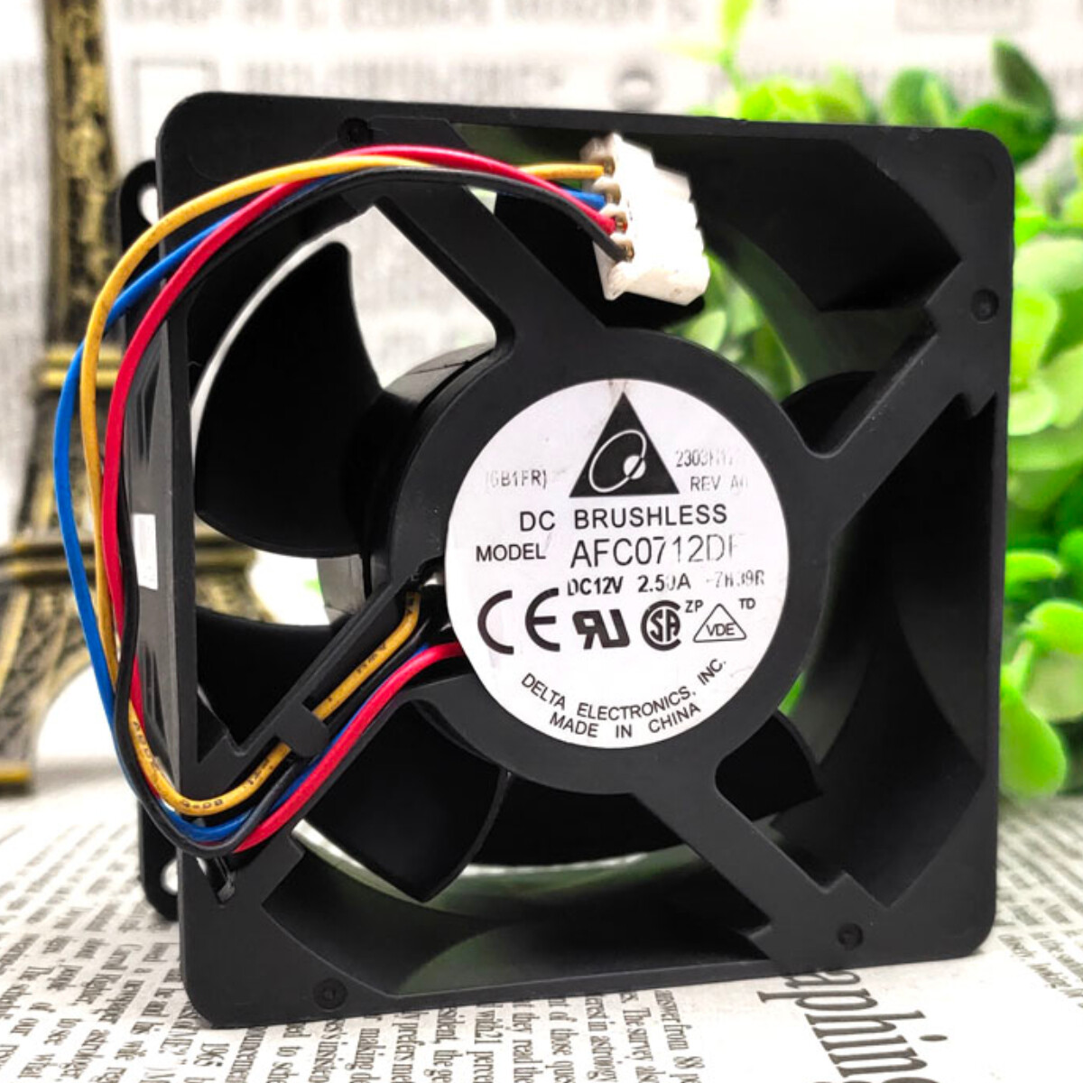 DELTA AFC0712DE 7038 12V 2.50A 7cm Inverter Cooling Fan High Air Volume