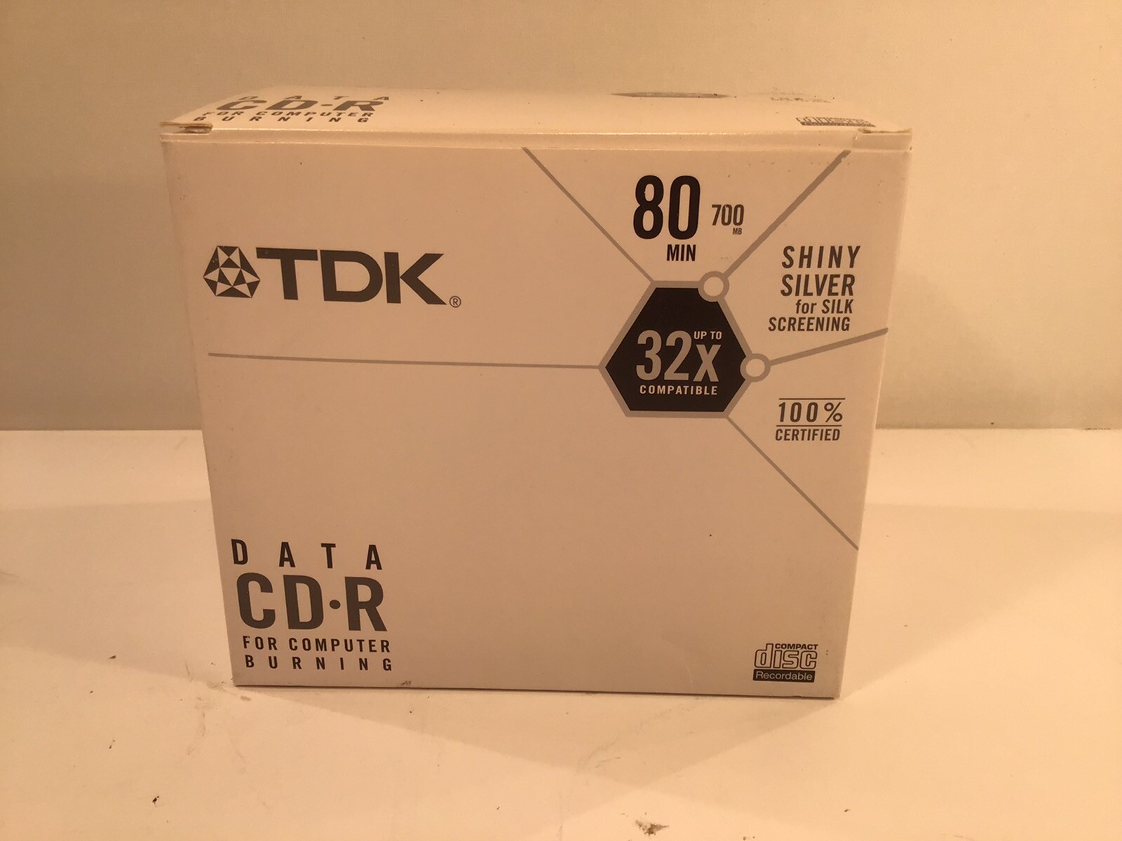 10 Pack  of TDK CD-R 32X 80 min. 700MB Disks Certified Plus CD-R