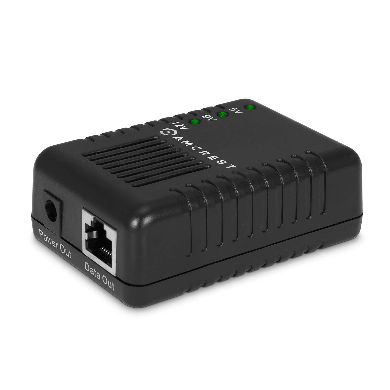 Amcrest Active PoE Splitter Adapter, IEEE 802.3af compliant, Up To 100 black