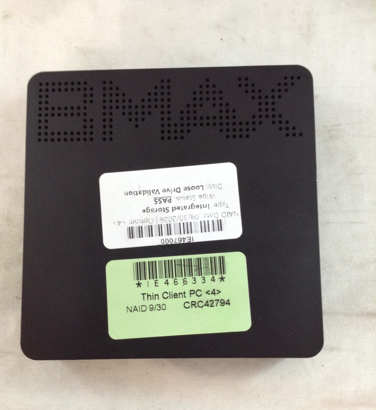 BMax B1 Plus Celeron N3350 4GB RAM 62GB Integrated Win11 Pro Mini PC No Adapter