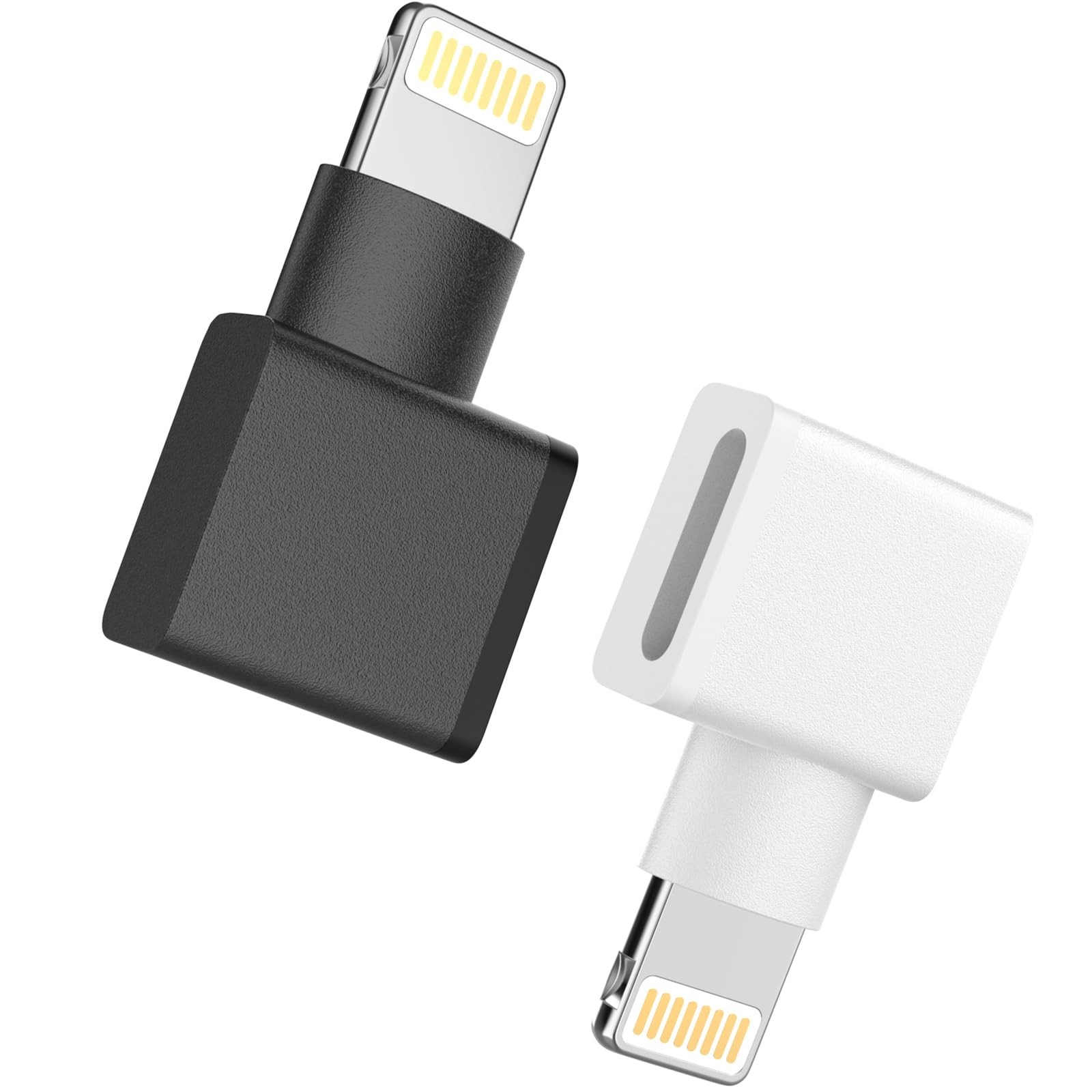 90 Degree Lightning Extender Adapter 2 Pack Fit iPhone MFi Certified FROM USA