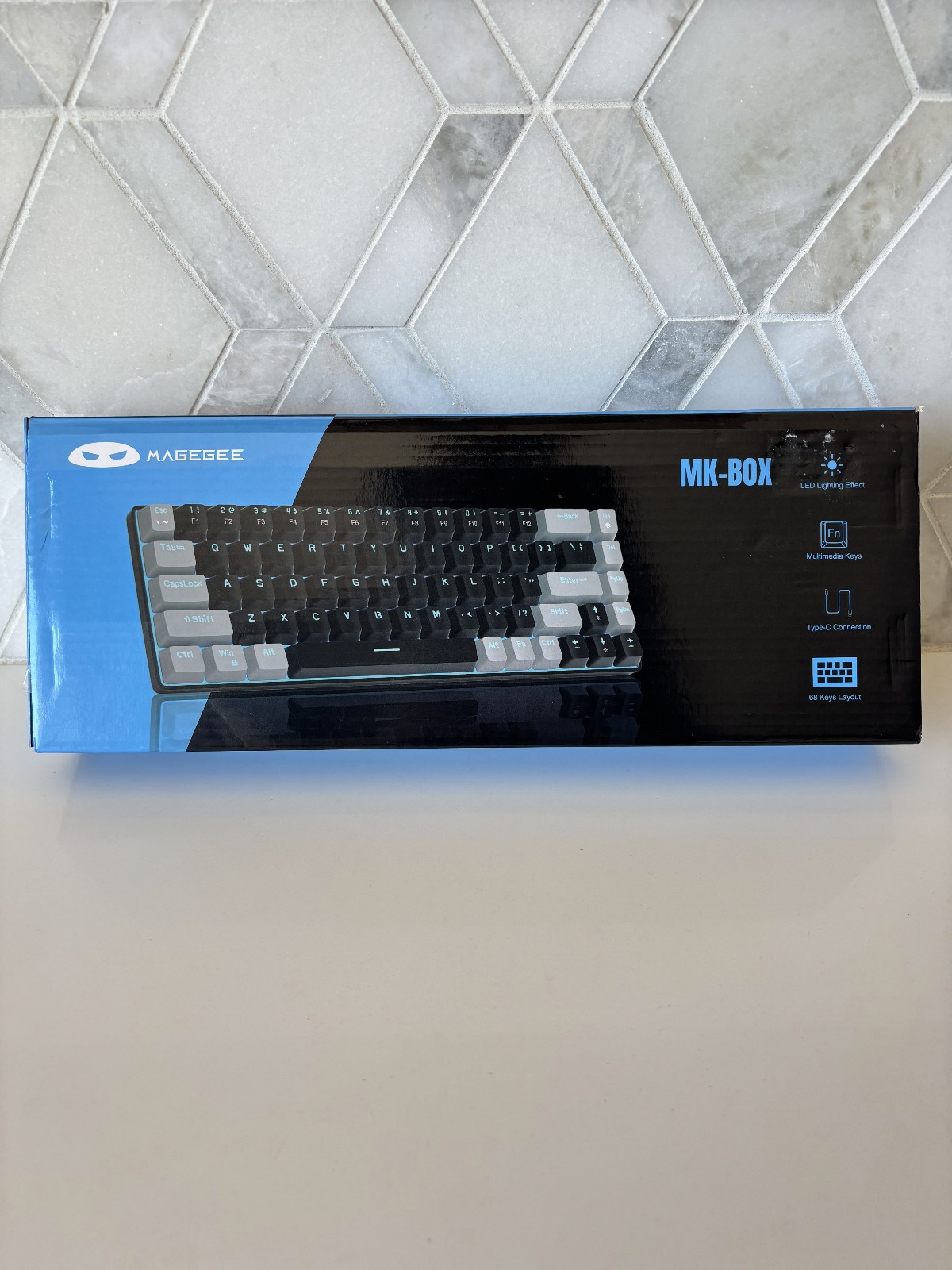 Magegee MK-BOX Compact Keyboard Mechanical Lightweight Portable Wired LED Lights