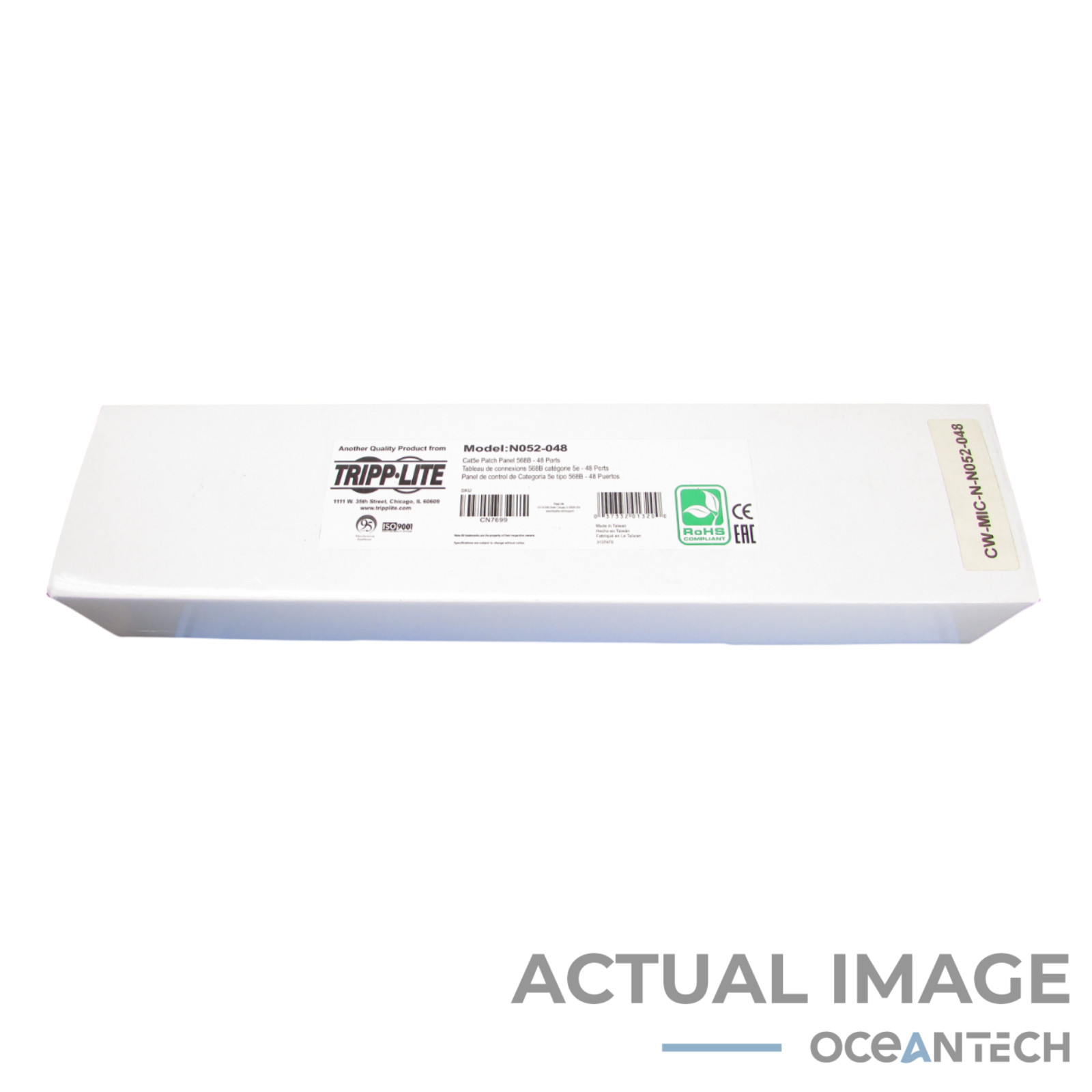 New Tripp Lite N052-048 48-Port CAT5e Patch Panel